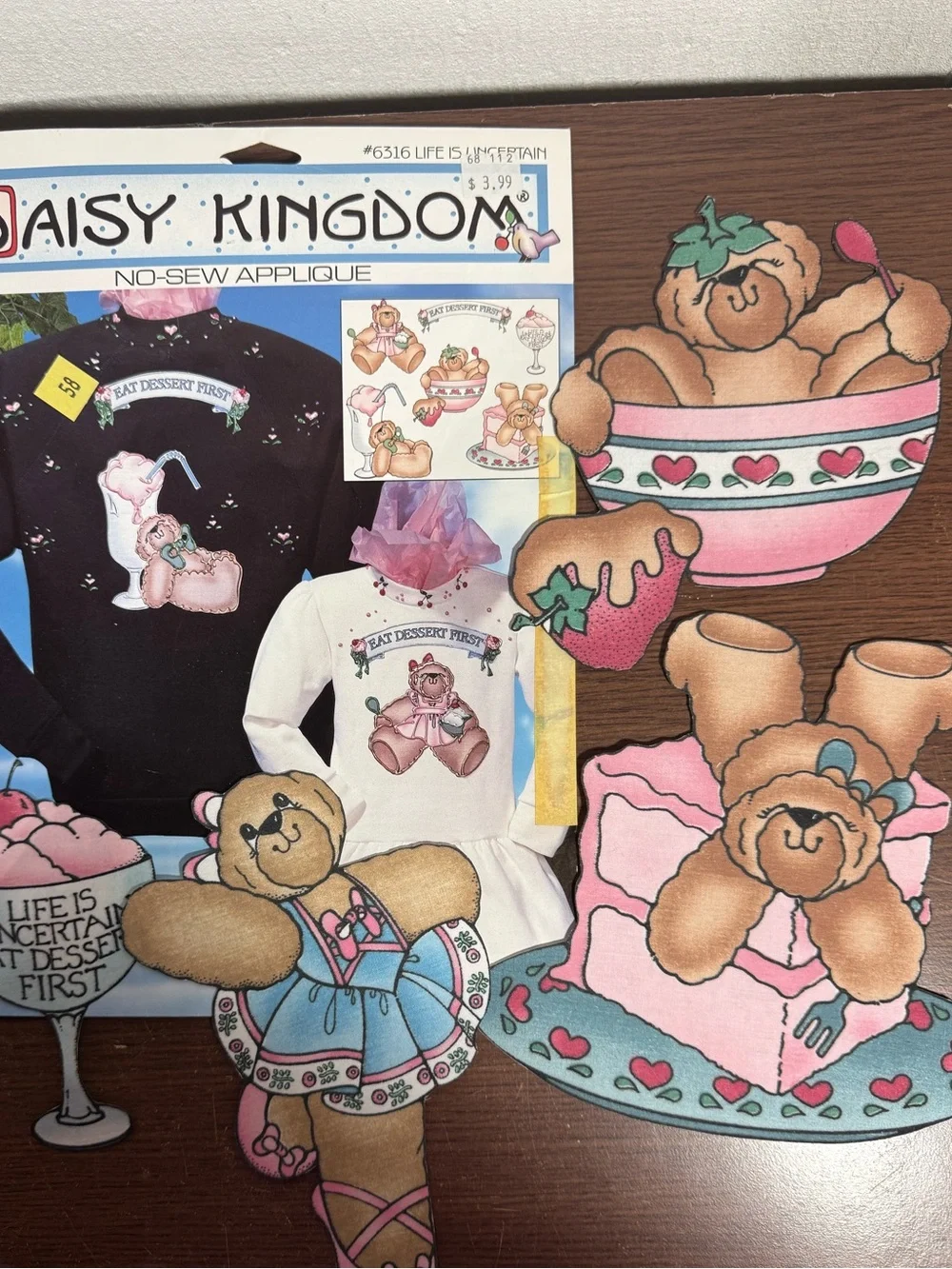 Daisy Kingdom Fabeic Appliqués 90’s Vintage Cottage Core